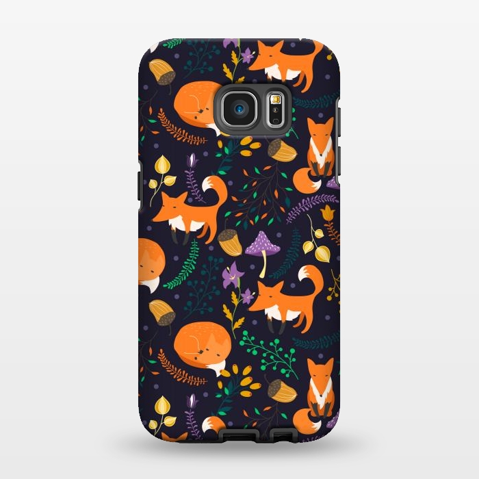 Galaxy S7 EDGE StrongFit Cute foxes by Julia Badeeva
