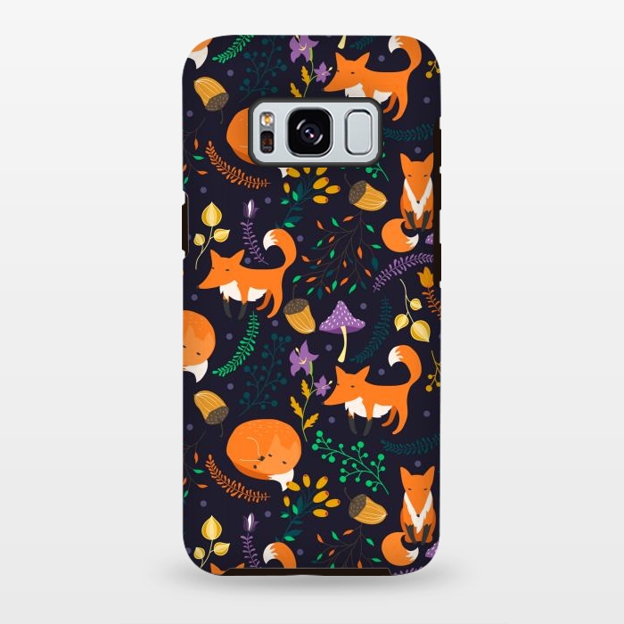 Galaxy S8 plus StrongFit Cute foxes by Julia Badeeva