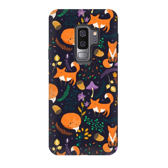 Galaxy S9 plus StrongFit Cute foxes by Julia Badeeva