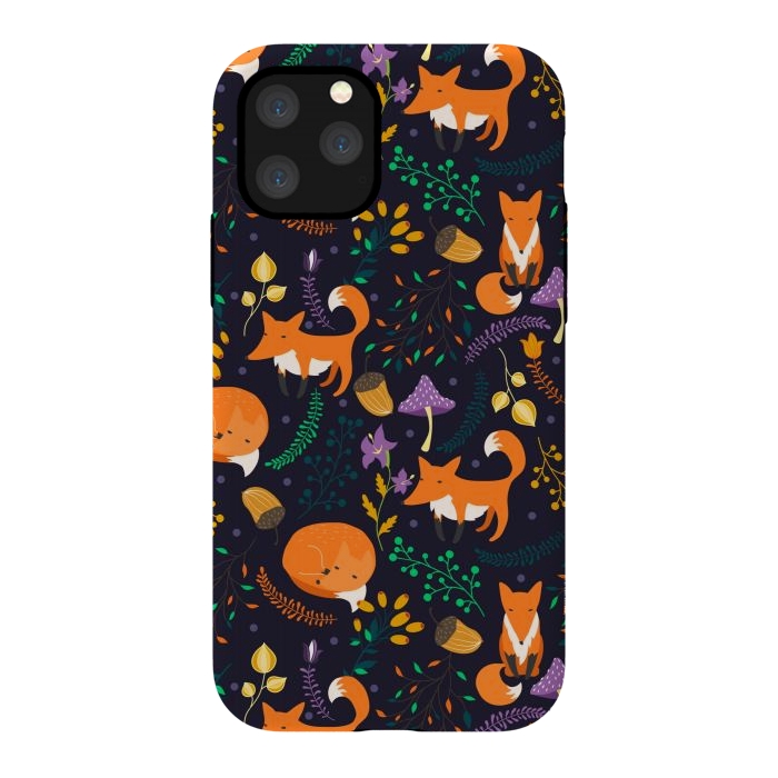 iPhone 11 Pro StrongFit Cute foxes by Julia Badeeva