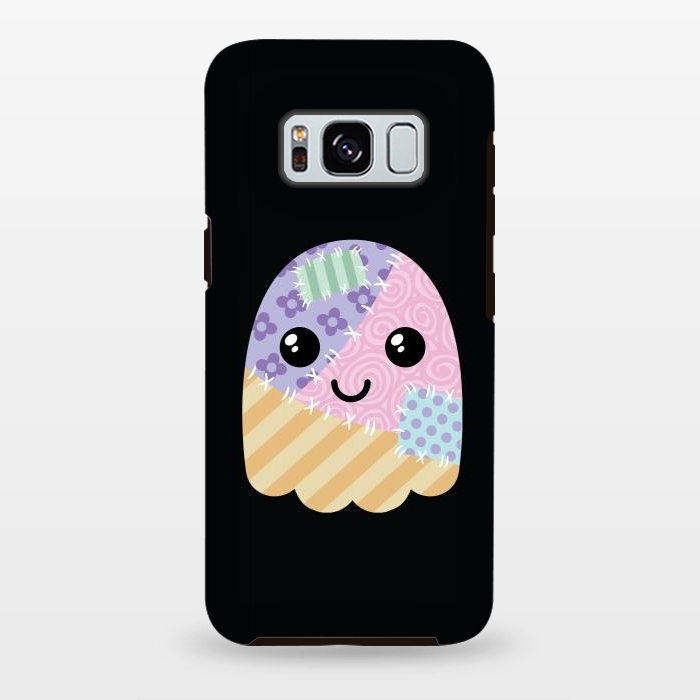 Galaxy S8 plus StrongFit Patchwork ghost by Laura Nagel