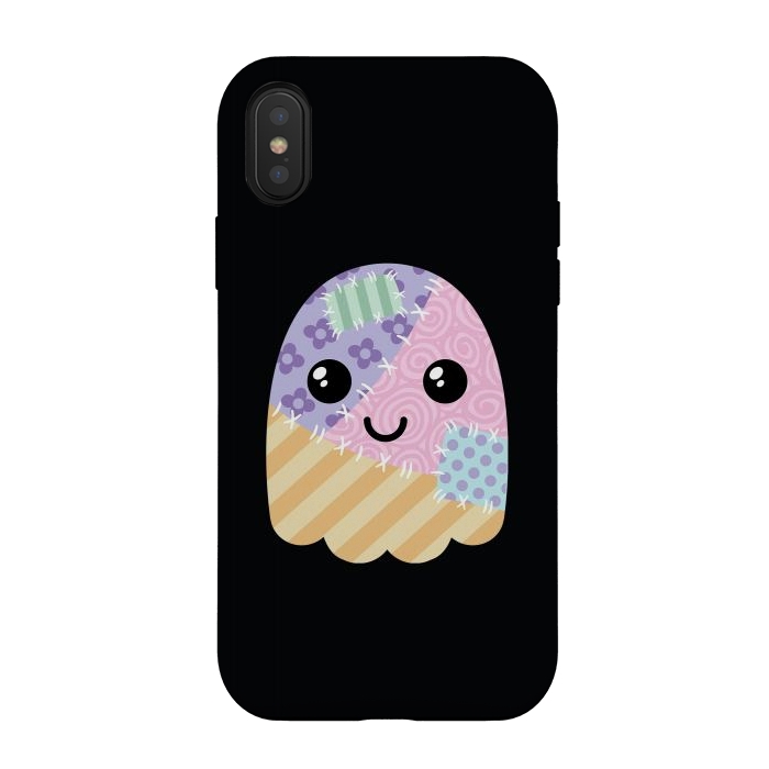 iPhone Xs / X StrongFit Patchwork ghost by Laura Nagel