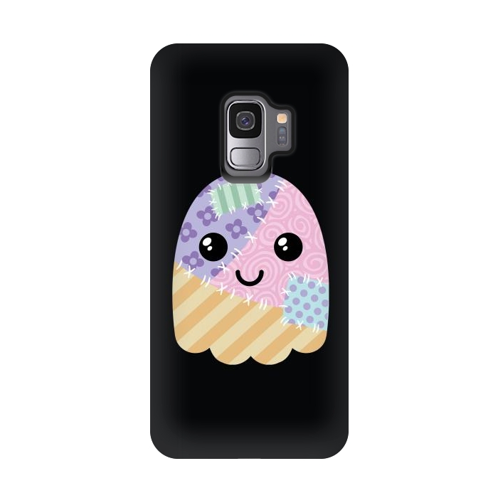 Galaxy S9 StrongFit Patchwork ghost by Laura Nagel