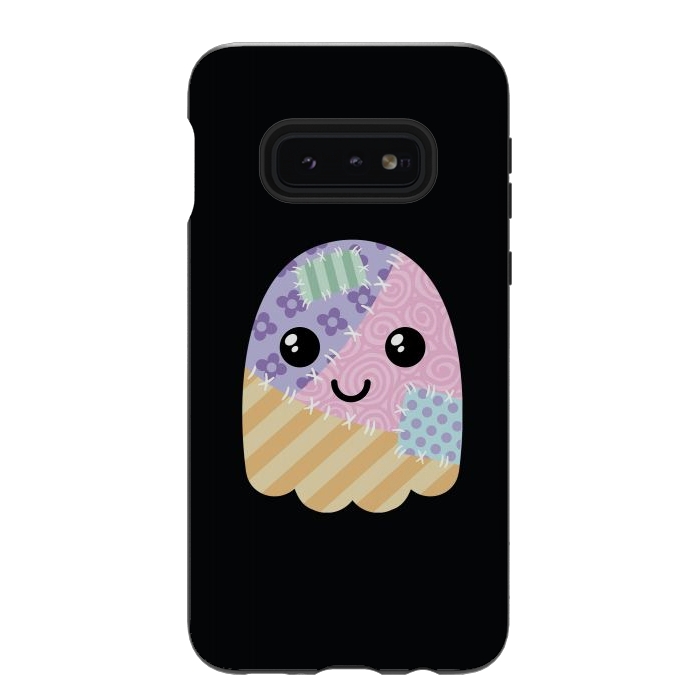 Galaxy S10e StrongFit Patchwork ghost by Laura Nagel