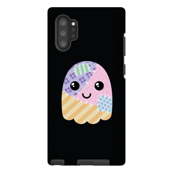 Galaxy Note 10 plus StrongFit Patchwork ghost by Laura Nagel