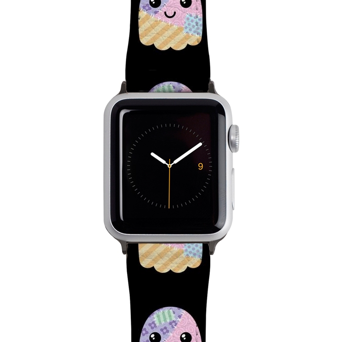 Watch 38mm / 40mm Strap PU leather Patchwork ghost by Laura Nagel