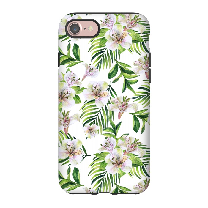 iPhone 7 StrongFit White flowers by Julia Badeeva