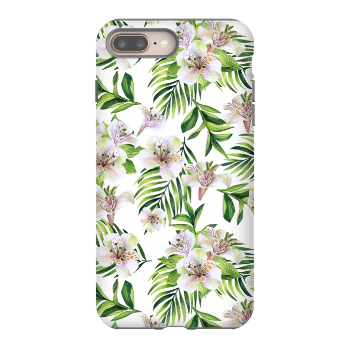 iPhone 7 plus StrongFit White flowers by Julia Badeeva