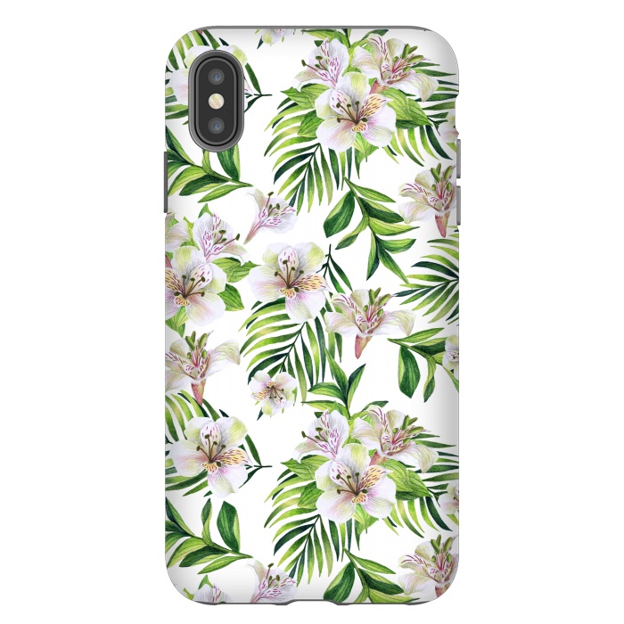 iPhone Xs Max StrongFit White flowers by Julia Badeeva