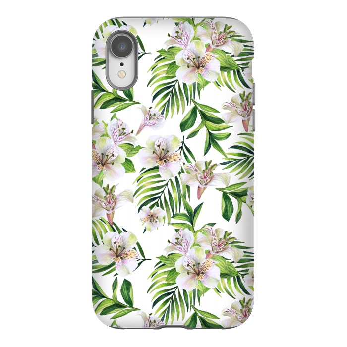 iPhone Xr StrongFit White flowers by Julia Badeeva