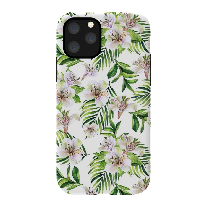 iPhone 11 Pro StrongFit White flowers by Julia Badeeva