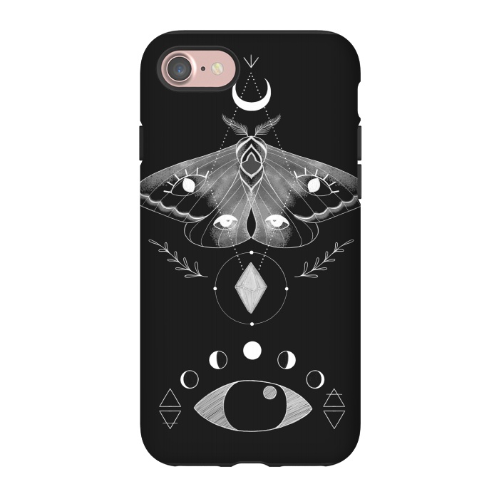 iPhone 7 StrongFit Metaphys Moth by Melissa Lee