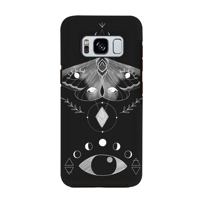 Galaxy S8 StrongFit Metaphys Moth by Melissa Lee