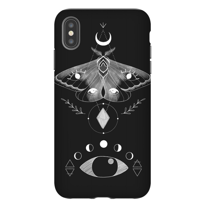 iPhone Xs Max StrongFit Metaphys Moth by Melissa Lee