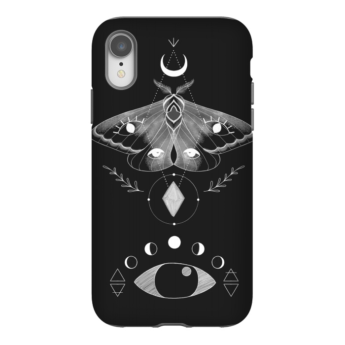 iPhone Xr StrongFit Metaphys Moth by Melissa Lee