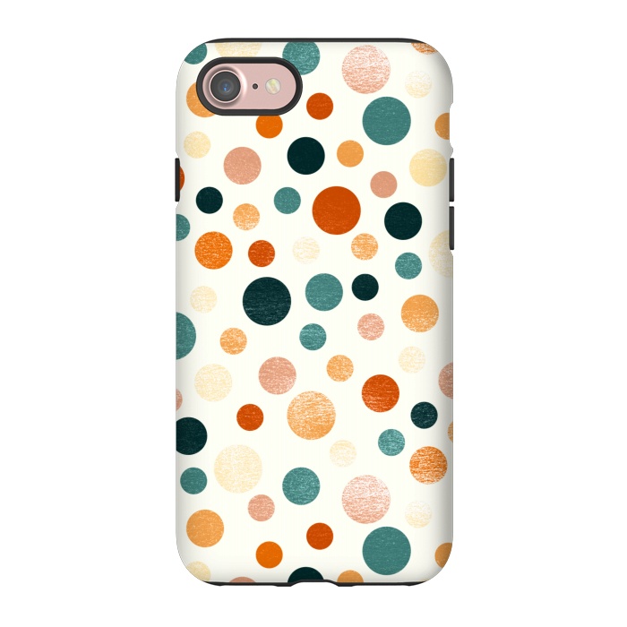 iPhone 7 StrongFit Whimsical Polka Dots by Tigatiga