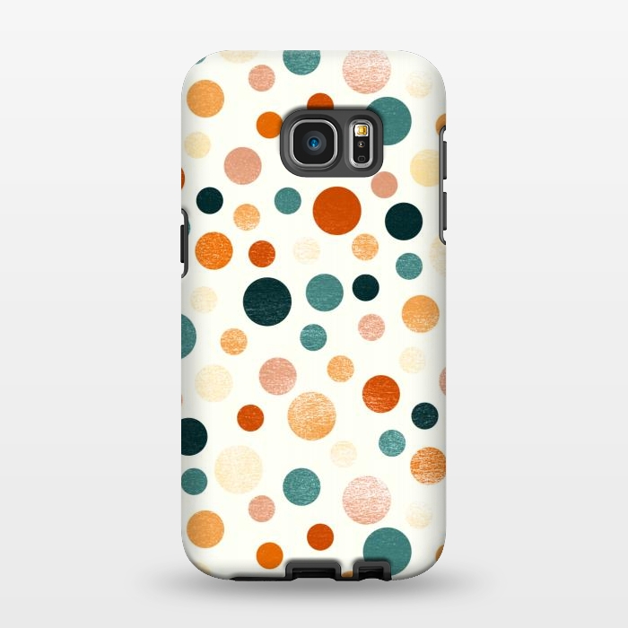 Galaxy S7 EDGE StrongFit Whimsical Polka Dots by Tigatiga