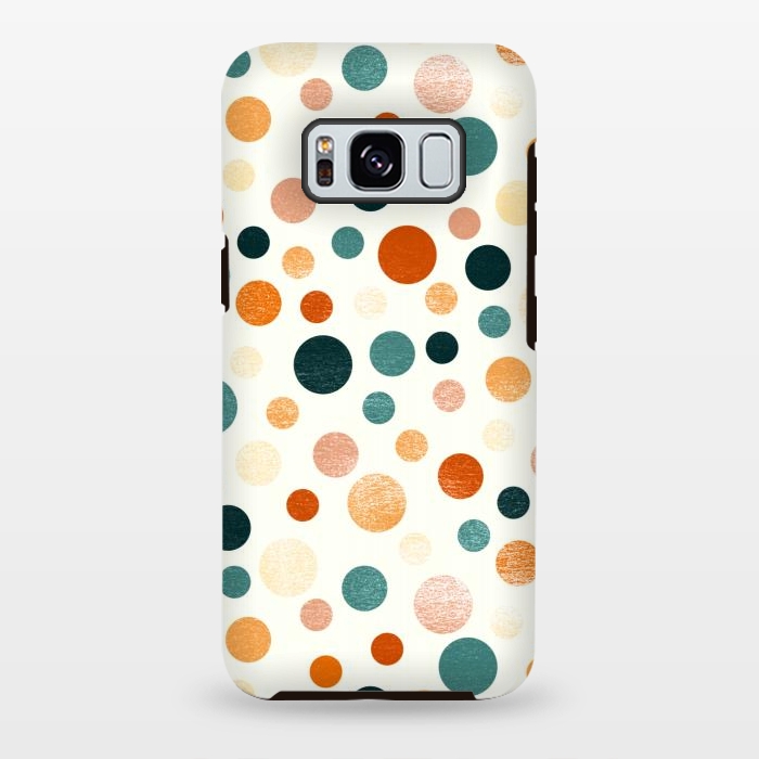 Galaxy S8 plus StrongFit Whimsical Polka Dots by Tigatiga