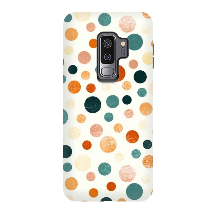 Galaxy S9 plus StrongFit Whimsical Polka Dots by Tigatiga