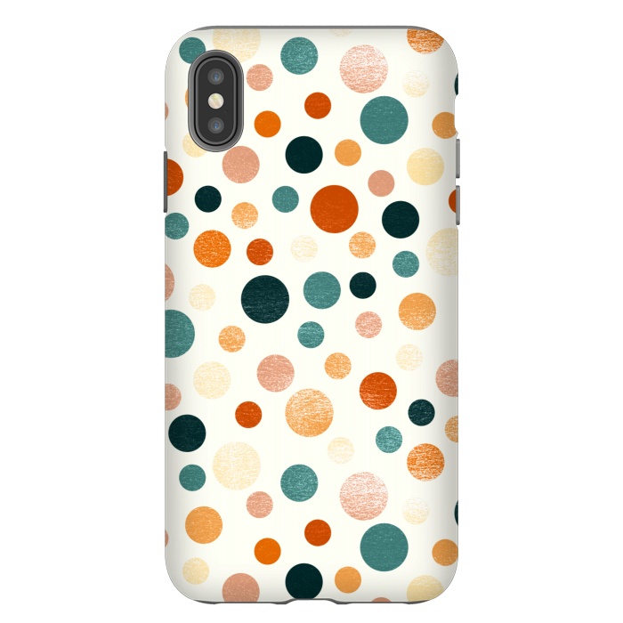 iPhone Xs Max StrongFit Whimsical Polka Dots by Tigatiga