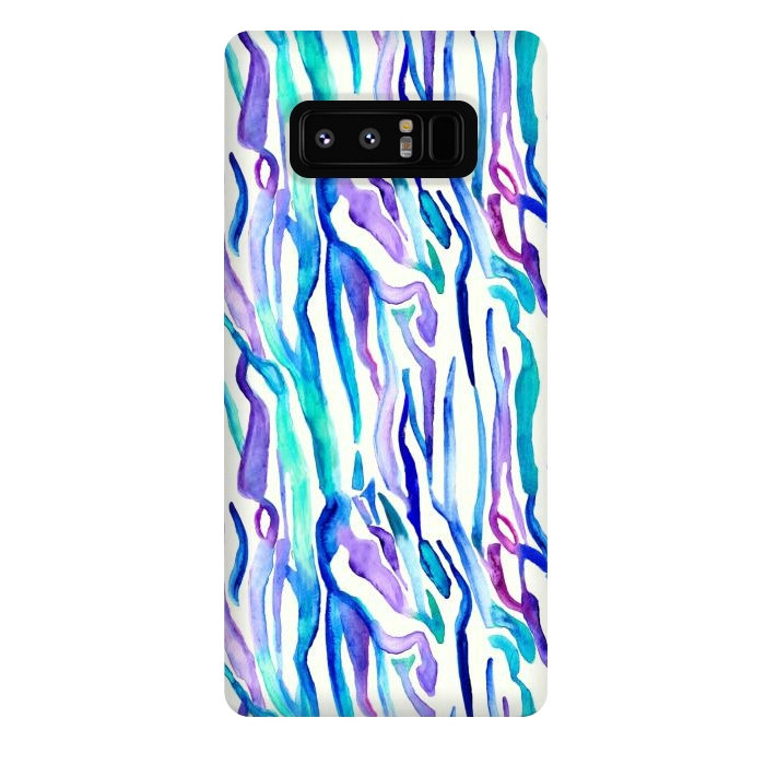 Galaxy Note 8 StrongFit Watercolour Zebra Print by Tangerine-Tane