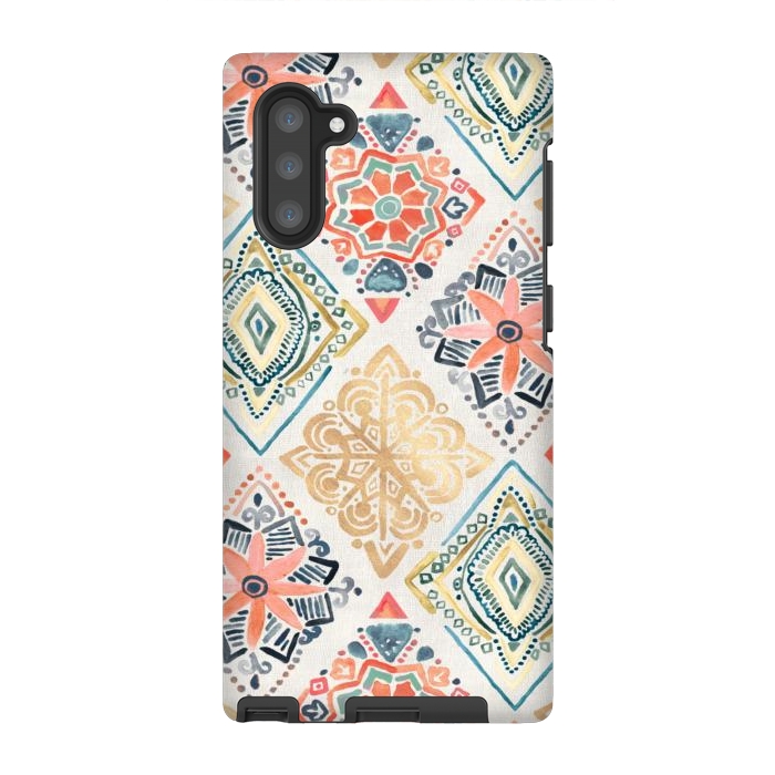 Galaxy Note 10 StrongFit Gilded Pysanky Diamonds by Tangerine-Tane