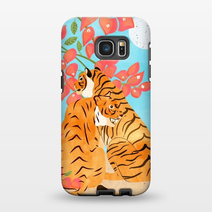 Galaxy S7 EDGE StrongFit Tiger Honeymoon by Uma Prabhakar Gokhale