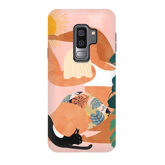 Galaxy S9 plus StrongFit Tropical Yoga by Uma Prabhakar Gokhale