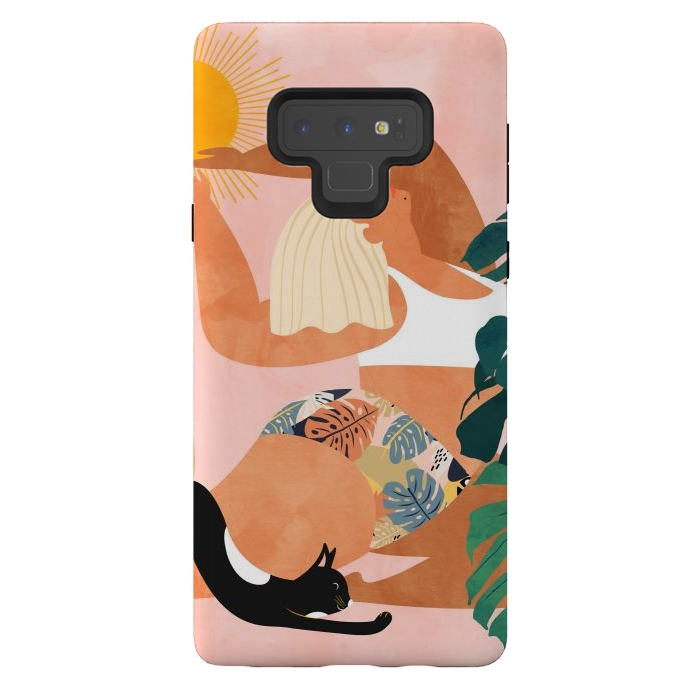 Galaxy Note 9 StrongFit Tropical Yoga by Uma Prabhakar Gokhale