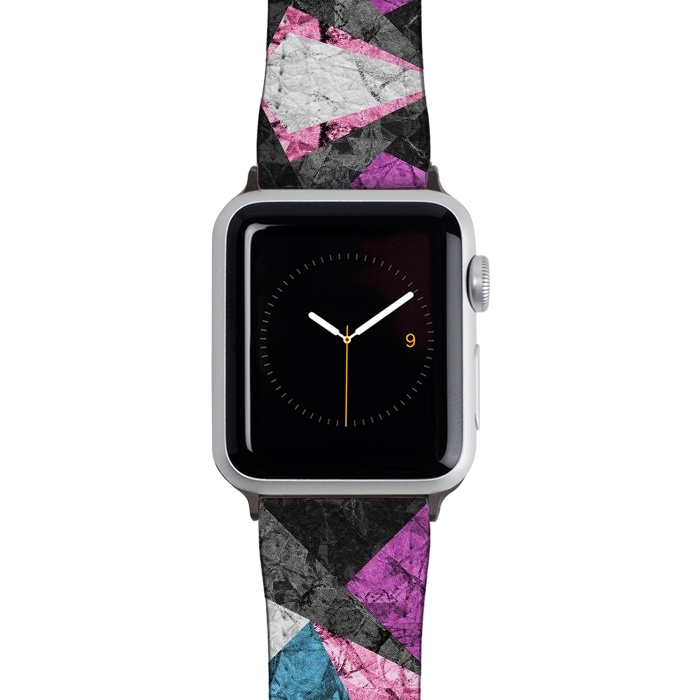 Watch 38mm / 40mm Strap PU leather Marble Geometric Background G438 by Medusa GraphicArt