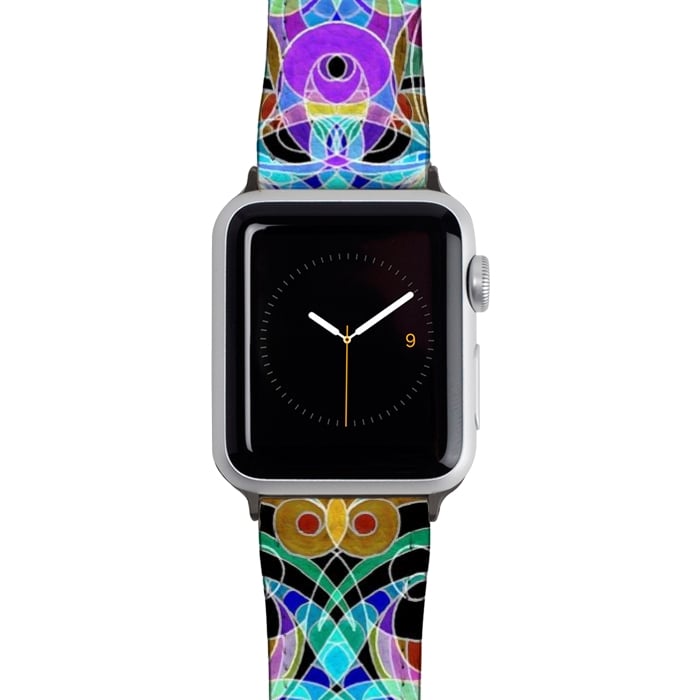 Watch 42mm / 44mm Strap PU leather Ethnic Style G11 by Medusa GraphicArt