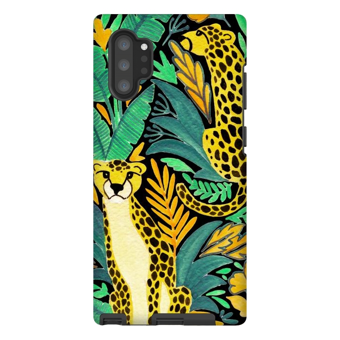 Galaxy Note 10 plus StrongFit Leopards by Julia Badeeva