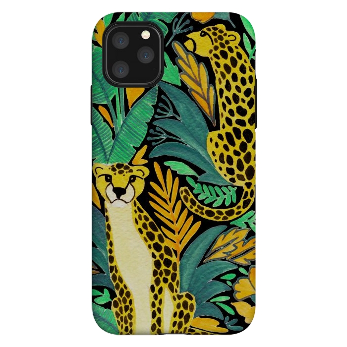 iPhone 11 Pro Max StrongFit Leopards by Julia Badeeva