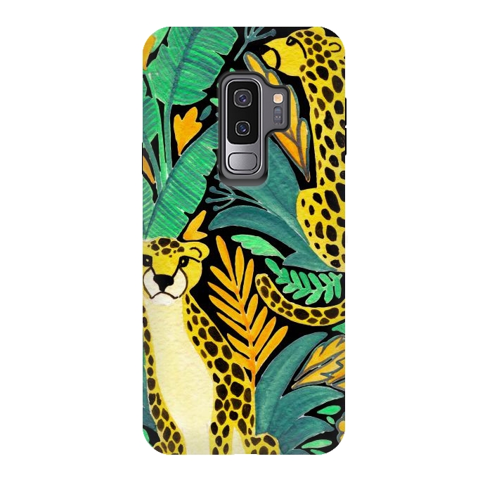 Galaxy S9 plus StrongFit Leopards by Julia Badeeva