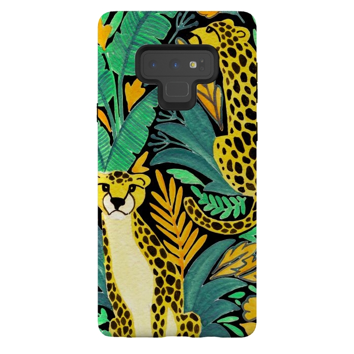 Galaxy Note 9 StrongFit Leopards by Julia Badeeva