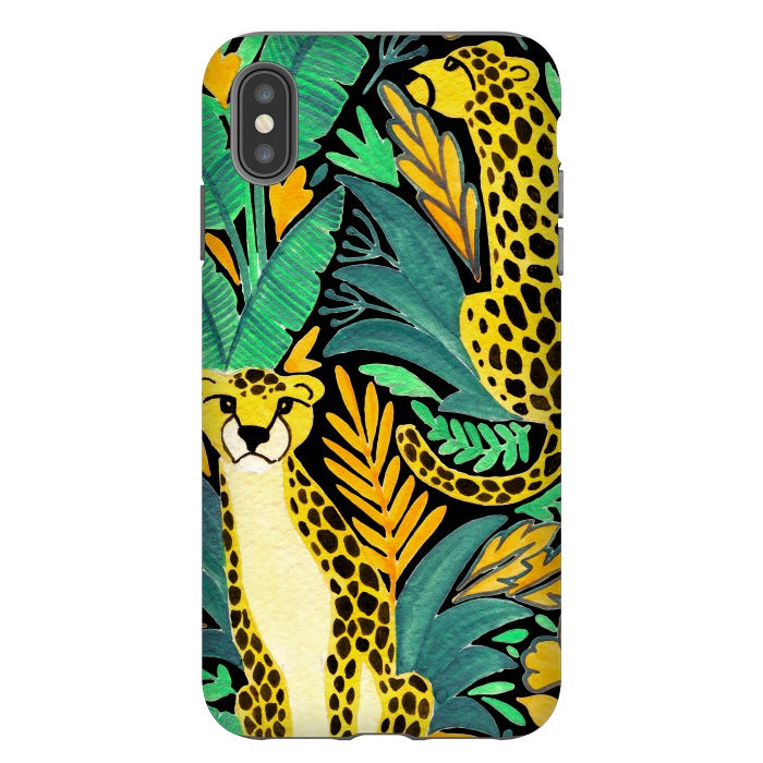 iPhone Xs Max StrongFit Leopards by Julia Badeeva