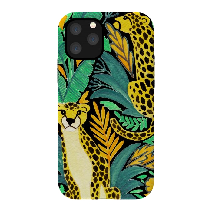 iPhone 11 Pro StrongFit Leopards by Julia Badeeva