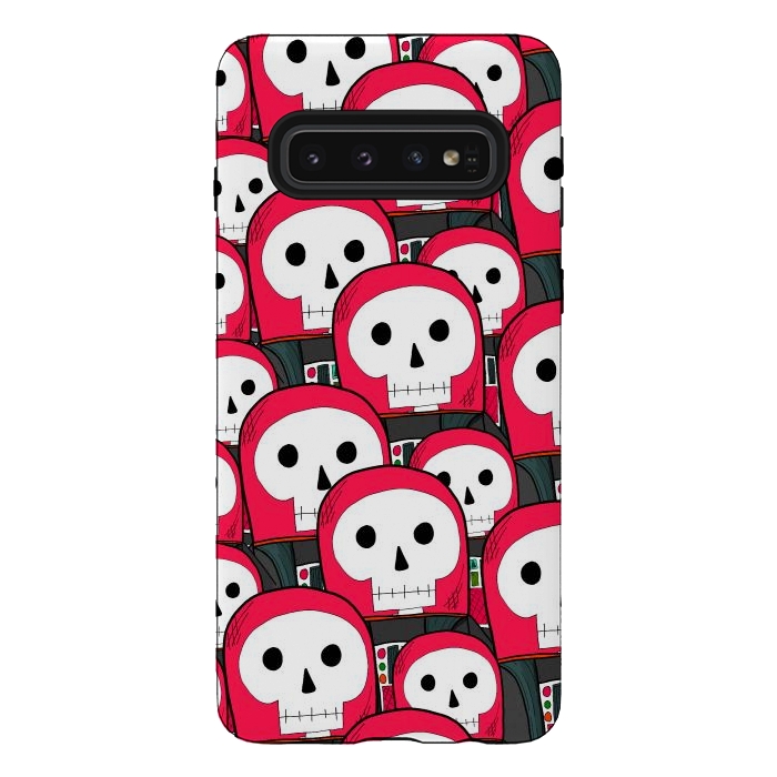 Galaxy S10 StrongFit The skeleton astronauts by Steve Wade (Swade)