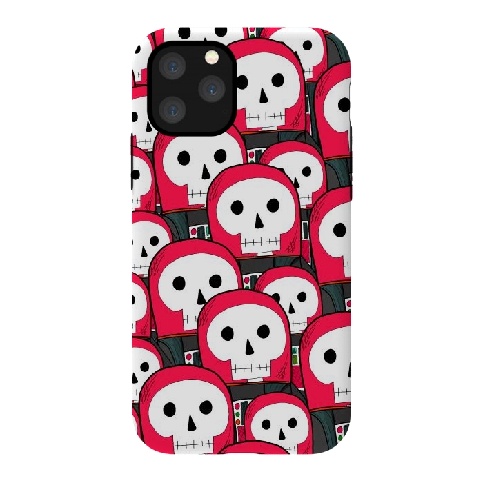 iPhone 11 Pro StrongFit The skeleton astronauts by Steve Wade (Swade)