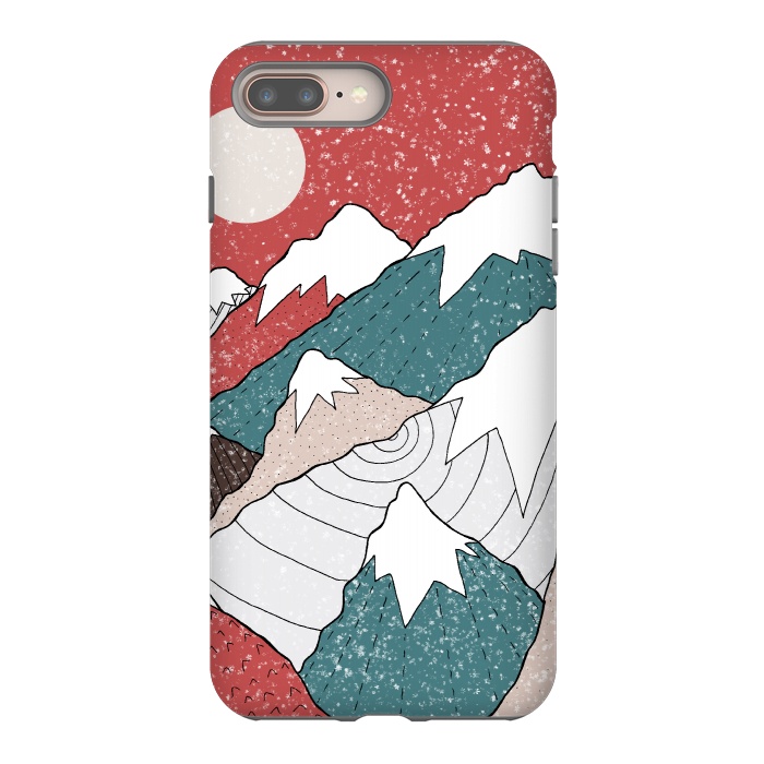 iPhone 7 plus StrongFit The winter snow peaks by Steve Wade (Swade)