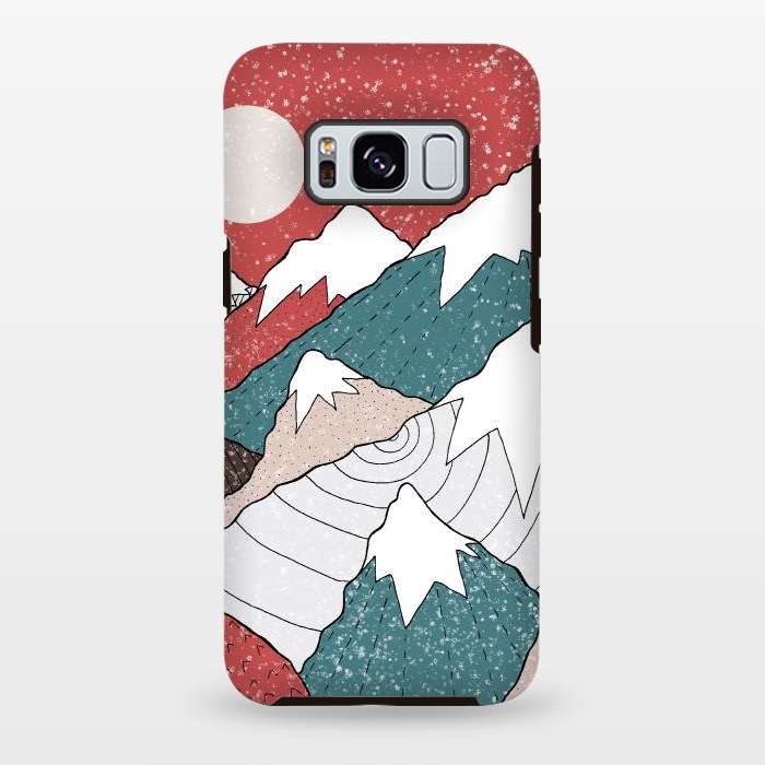 Galaxy S8 plus StrongFit The winter snow peaks by Steve Wade (Swade)