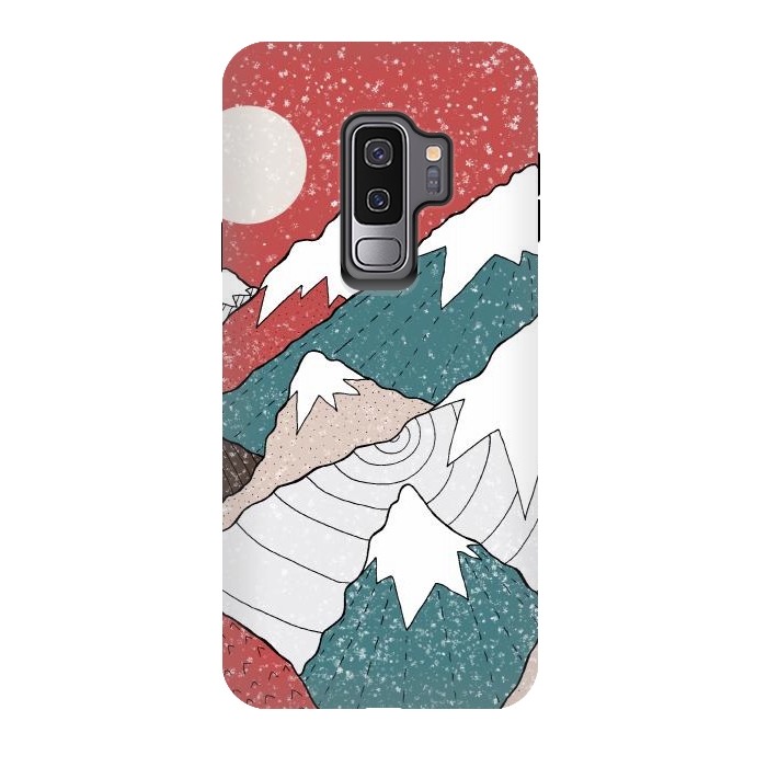 Galaxy S9 plus StrongFit The winter snow peaks by Steve Wade (Swade)