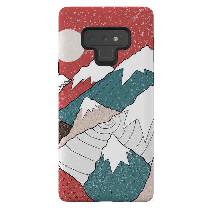 Galaxy Note 9 StrongFit The winter snow peaks by Steve Wade (Swade)
