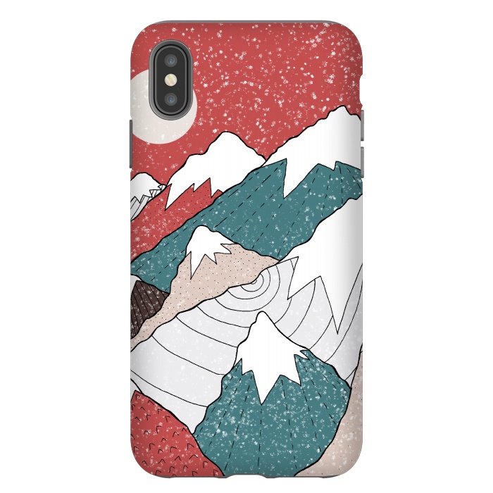 iPhone Xs Max StrongFit The winter snow peaks by Steve Wade (Swade)
