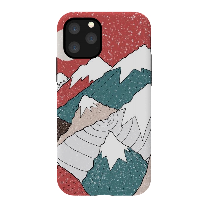 iPhone 11 Pro StrongFit The winter snow peaks by Steve Wade (Swade)