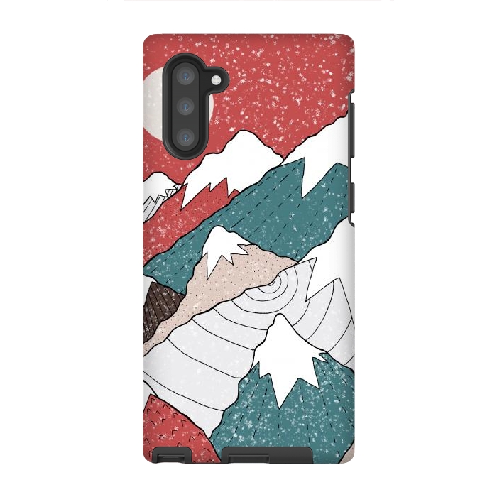 Galaxy Note 10 StrongFit The winter snow peaks by Steve Wade (Swade)