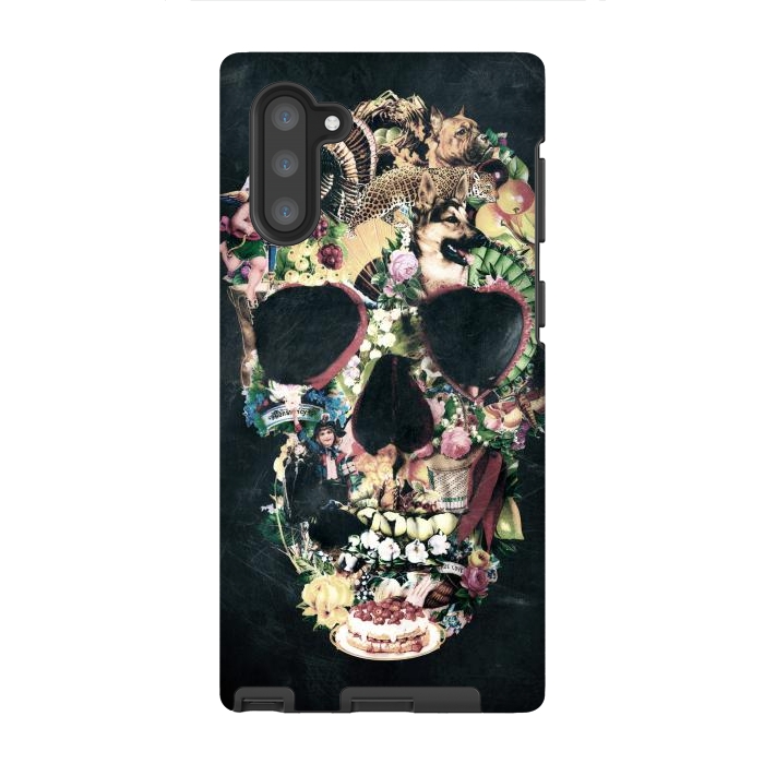 Galaxy Note 10 StrongFit Vintage Skull by Ali Gulec