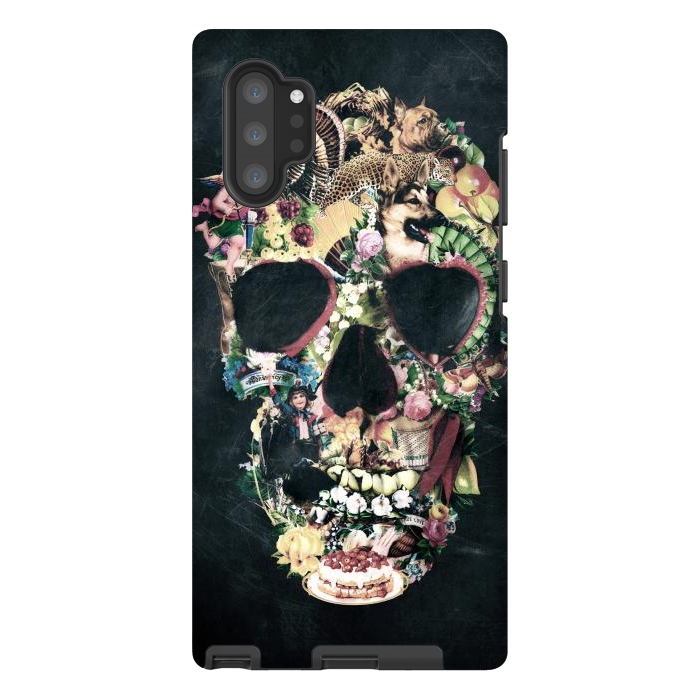 Galaxy Note 10 plus StrongFit Vintage Skull by Ali Gulec