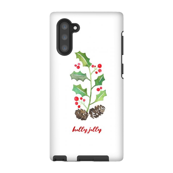 Galaxy Note 10 StrongFit Holly Jolly by Noonday Design