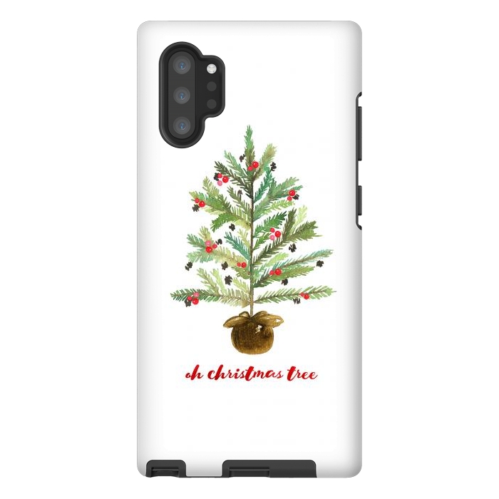 Galaxy Note 10 plus StrongFit Oh Christmas Tree by Noonday Design